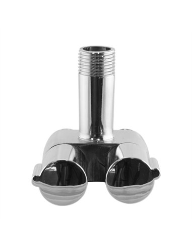 ADAPTADOR GRIFO 2 VIAS LATON
