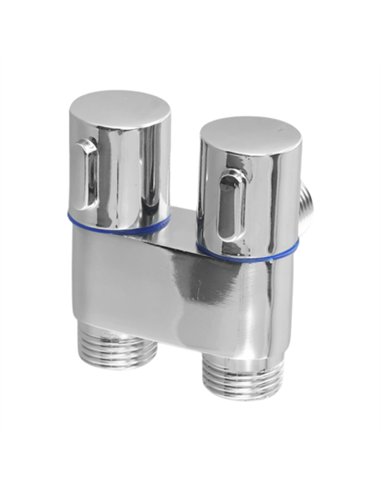 ADAPTADOR GRIFO 2 VIAS LATON