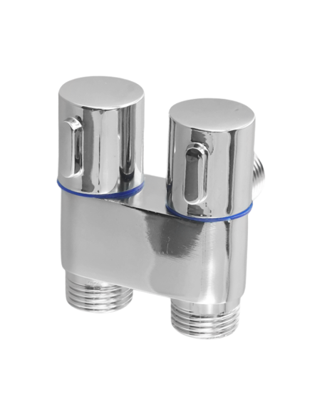 ADAPTADOR GRIFO 2 VIAS LATON