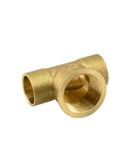 TE LATÓN SOLDAR-ROSCAR - 22MM - 1/2"