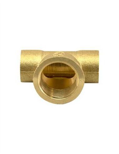 TE LATÓN SOLDAR-ROSCAR - 22MM - 1/2"