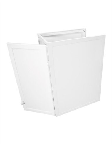 MUEBLE DE PILA ALUMINIO - BLANCO LACADO DERECHA