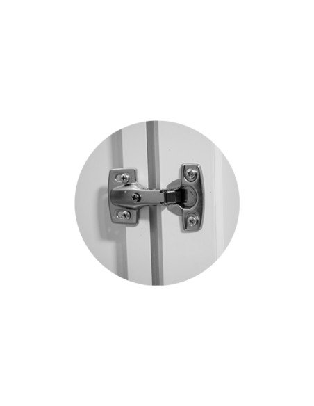 MUEBLE DE PILA ALUMINIO - BLANCO LACADO DERECHA