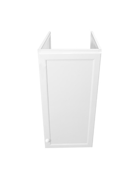 MUEBLE DE PILA ALUMINIO - BLANCO LACADO IZQUIERDA