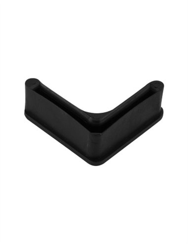 CONTERA EN ANGULO NEGRA 25 UDS - 40X40MM