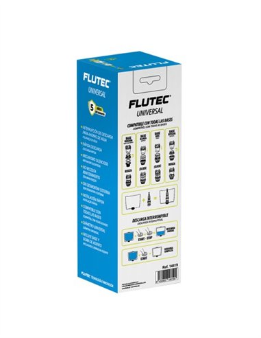 DESCARGADOR PULSADOR UNIVERSAL INTERRUMPIBLE FLUTEC - CAJA