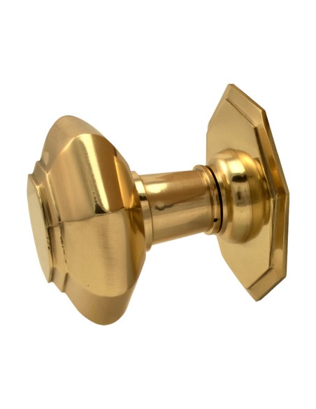 POMO OCTAGONAL LATÓN 75 MM