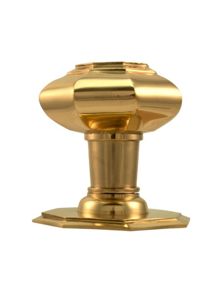POMO OCTAGONAL LATÓN 75 MM