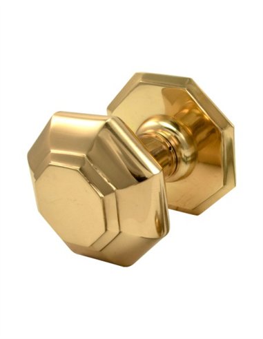 POMO OCTAGONAL LATÓN 75 MM