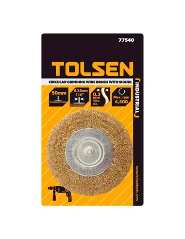 CEPILLO CIRCULAR PARA TALADRO TOLSEN - 75MM