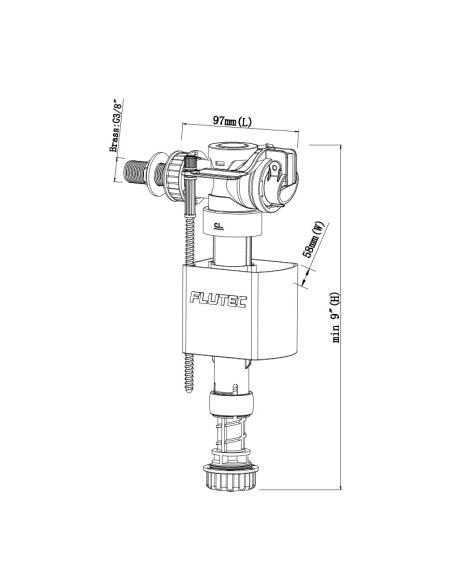 GRIFO FLOTADOR DUAL FLUTEC - CAJA
