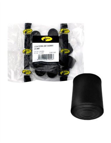 REMATE CÓNICO NEGRO - 18MM - 25UDS