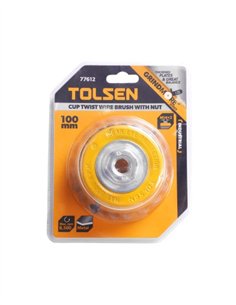 CEPILLO DE COPA TRENZADO TUERCA TOLSEN - 75MM