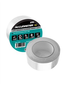 CINTA ADHESIVA ALUMINIO PLATA - 75MM - 50YD