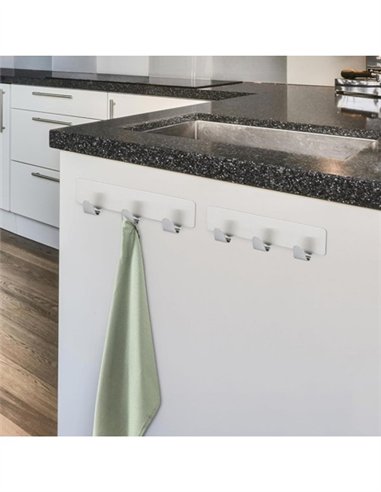 PERCHA ADHESIVA 3 GANCHOS LAUXA HOME
