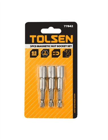 JUEGO 3 PIEZAS VASOS HEXAGONALES MAGNETICOS TOLSEN - 11MM