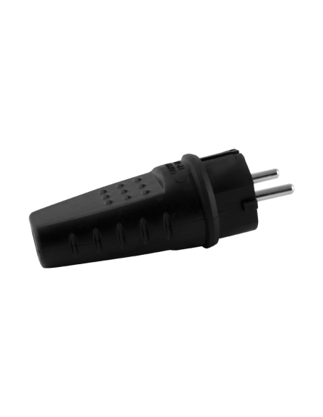 CLAVIJA GOMA 16 A IP44 NEGRA