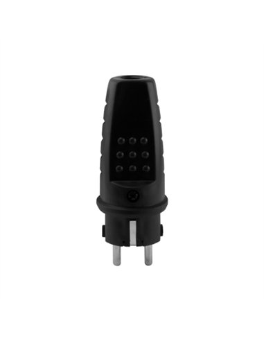 CLAVIJA GOMA 16 A IP44 NEGRA