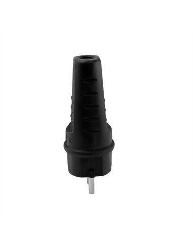 CLAVIJA GOMA 16 A IP44 NEGRA