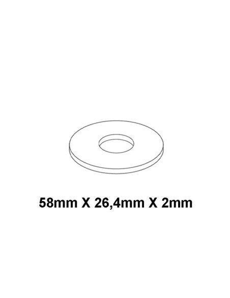 JUNTA CAUCHO PLANA ESTANQUEIDAD GOMA BLANCA - 3/4" - 20 UDS