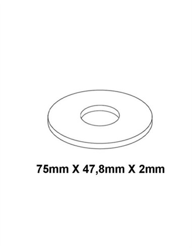 JUNTA CAUCHO PLANA ESTANQUEIDAD GOMA BLANCA - 3/4" - 20 UDS