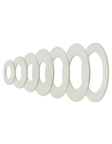 JUNTA CAUCHO PLANA ESTANQUEIDAD GOMA BLANCA - 1 1/4" - 20 UDS