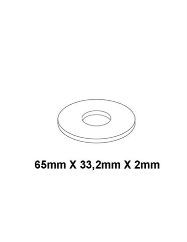 JUNTA CAUCHO PLANA ESTANQUEIDAD GOMA BLANCA - 1 1/4" - 20 UDS