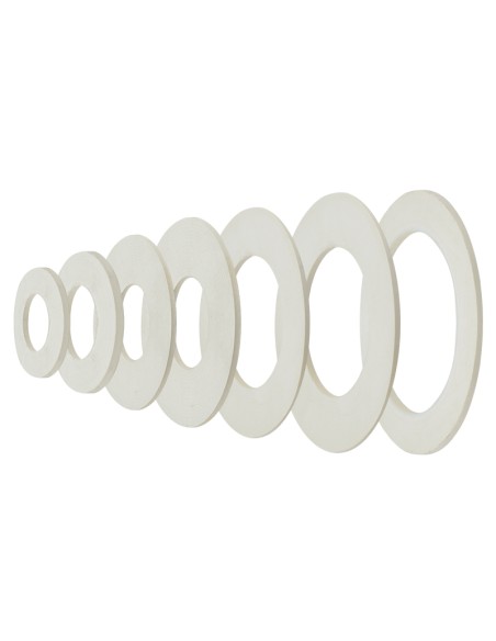 JUNTA CAUCHO PLANA ESTANQUEIDAD GOMA BLANCA - 1 1/2" - 10 UDS