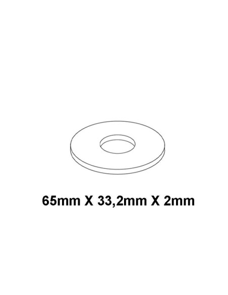 JUNTA CAUCHO PLANA ESTANQUEIDAD GOMA BLANCA - 1 1/2" - 10 UDS