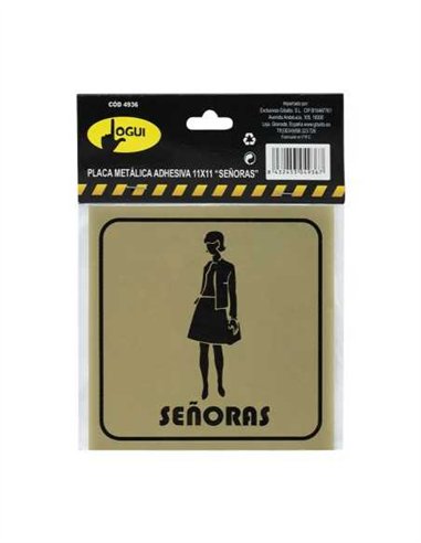 PLACA 11X11 "SEÑORAS"