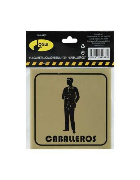 PLACA 11X11 "CABALLEROS"