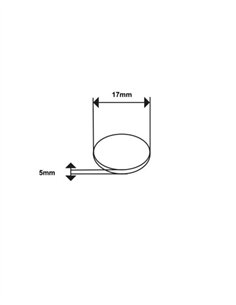 ZAPATAS / SOLETAS DE GOMA CIEGAS PARA GRIFOS BOLSA 100UDS - 17MM 2