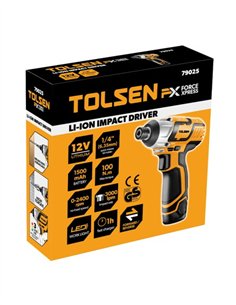 ATORNILLADOR DE IMPACTO LI-ON 12V TOLSEN 2