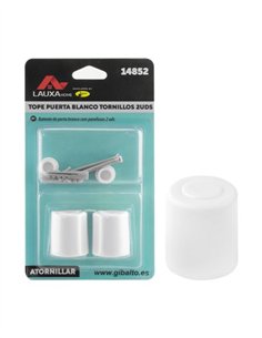 TOPE PUERTA ATORNILLAR 2UDS LAUXA HOME - BLANCO 2