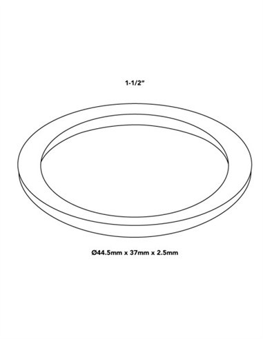 JUNTAS DE GOMA PLANAS BOLSA 100 UNIDADES - 1/2" - 18,5 X 10 X 2MM NORMAL