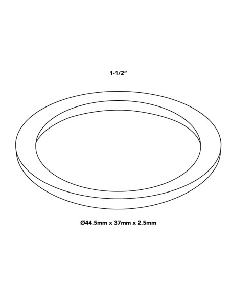 JUNTAS DE GOMA PLANAS BOLSA 100 UNIDADES - 3/4" - 23,5 X 18 X 2MM RACOR