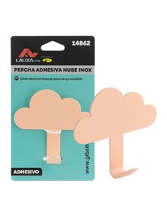 PERCHA ADHESIVA NUBE LAUXA HOME