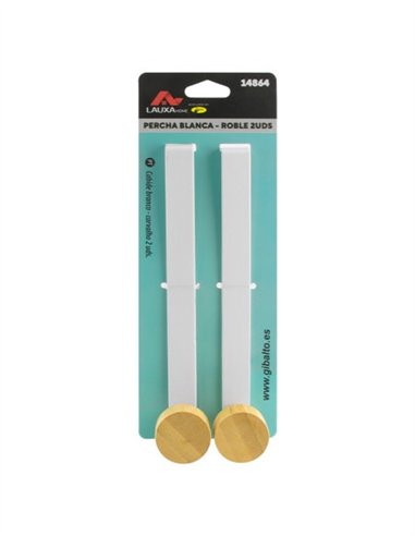 PERCHA PARA PUERTA 2UDS LAUXA HOME