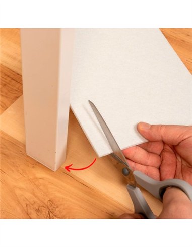 ALMOHADILLA PROTECTORA FIELTRO CUADRADA LAUXA HOME - 2.5 CM / 18 UDS / MARRON