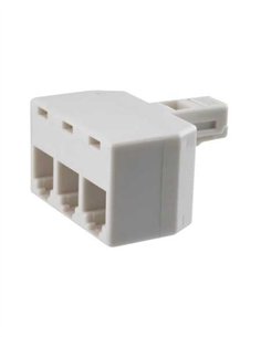 TRIPLE ADAPTADOR I MACHO - 3 HEMBRAS