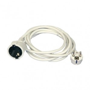Prolongador blanco 3x1.5mm 10 metros 3500W GSC 0100044