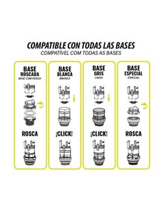 DESCARGADOR DOBLE PULSADOR UNIVERSAL CON CABLE REGULABLE FLUTEC - BOLSA 2