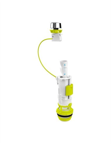 DESCARGADOR DOBLE PULSADOR UNIVERSAL CON CABLE REGULABLE FLUTEC - BOLSA