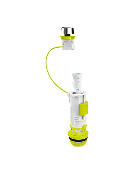 DESCARGADOR DOBLE PULSADOR UNIVERSAL CON CABLE REGULABLE FLUTEC - BOLSA
