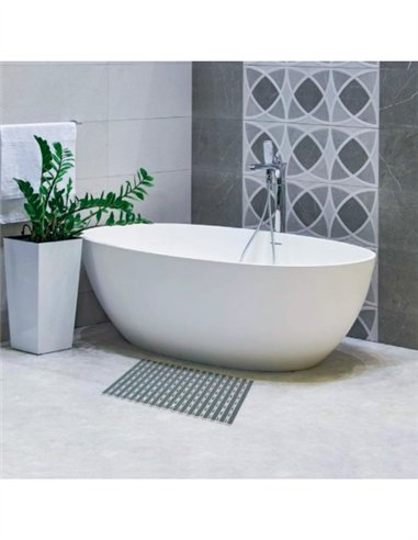 ALFOMBRA BAÑO 38X68CM 850G - CREMA