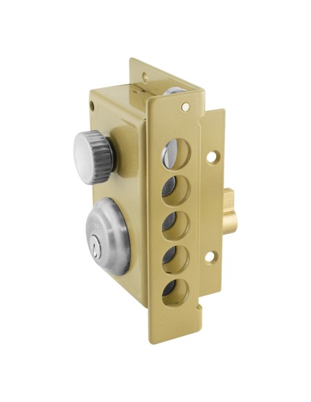 CERRADURA L2240CS PINTADO ORO INTHER - DERECHA