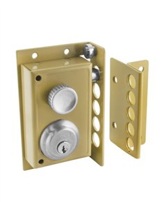 CERRADURA L2240CS PINTADO ORO INTHER - IZQUIERDA