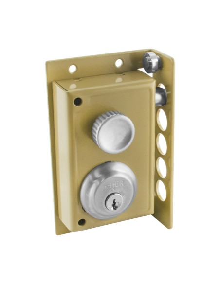 CERRADURA L2240CS PINTADO ORO INTHER - IZQUIERDA