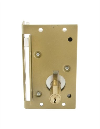 CERRADURA L2240CS PINTADO ORO INTHER - IZQUIERDA