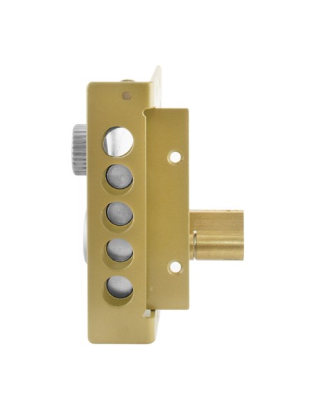 CERRADURA L2240CS PINTADO ORO INTHER - IZQUIERDA